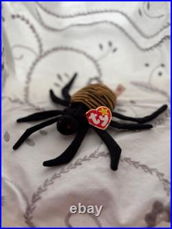 Ty beanie babies rare retired lot (spider, bat, scorpion, dragon, beetle)