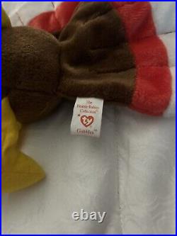 Ty beanie babies rare1996 Gobbles The Turkey Retired TY