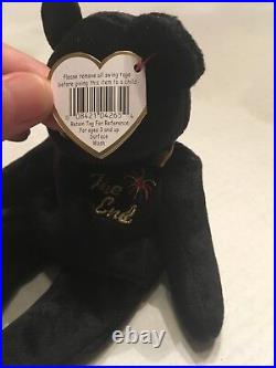 Ty beanie babies the end bear with tag errors (rare)