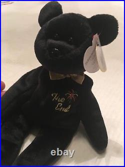 Ty beanie babies the end bear with tag errors (rare)