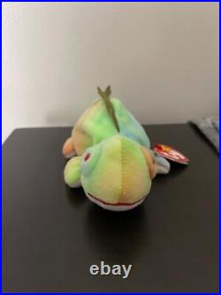 Ty beanie baby Iggy the iguana RARE WITH TAG ERRORS