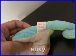 Ty beanie baby Iggy the iguana RARE WITH TAG ERRORS
