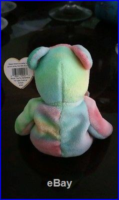 Ty beanie baby Very Rare Peace Bear 1996 orig. Collectible with Tag Errors MINT