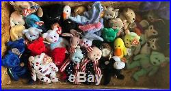 Ty beanie baby lot (55) including rare and retired