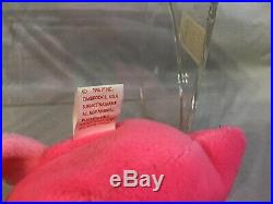 Ty original Beanie Babies. PINKY. EXTREMELY RARE EDITION WATERLOOVILLE HANTS TAG
