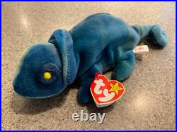 Ty the beanie babies collection ULTRA RARE 1997 chameleon named rainbow