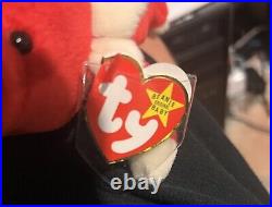 ULTRA RARE 2 TM'S SNORT 4002 TY BEANIE BABY 1995 PVC & TAG ERRORS Mint