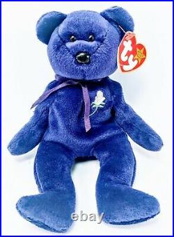 ULTRA RARE Collectors Princess Diana TY Beanie Baby Bear 1997 Retired P. E. Pelt