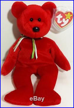 ULTRA RARE ODDITY! OSITO (MISSING FLAG!) Bear AUTHENTICATED Ty Beanie Babies