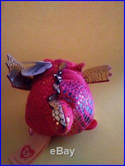 ULTRA RARE TY Teeny Tys CHASER #1 RED Dragon USA EXCLUSIVE