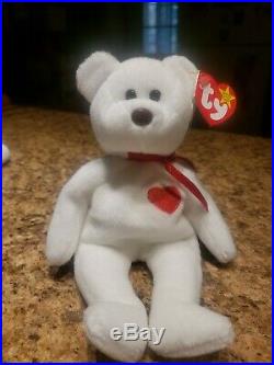 ULTRA RARE Valentino TY beanie baby with errors and brown nose 8 Errors
