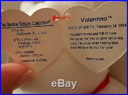 ULTRA RARE Valentino beanie baby misspelled with ERRORS and P. V. C