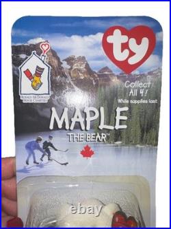 ULTRA Rare MAPLE THE BEAR Beanie Baby-NEVER OPENED/Out of the Box, wErrors