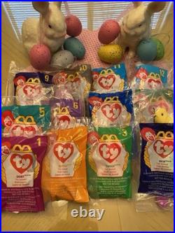 UNOPENED RARE TY BEANIE BABIES SET OF 12 McDonald's withErrors 1993/1998 MINT
