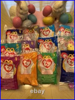 UNOPENED RARE TY BEANIE BABIES SET OF 12 McDonald's withErrors 1993/1998 MINT