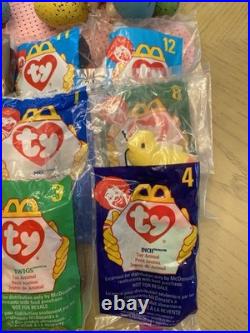 UNOPENED RARE TY BEANIE BABIES SET OF 12 McDonald's withErrors 1993/1998 MINT