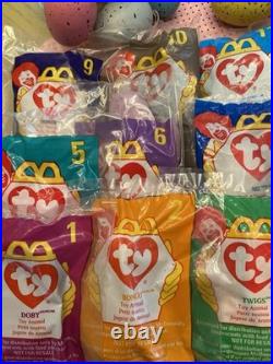 UNOPENED RARE TY BEANIE BABIES SET OF 12 McDonald's withErrors 1993/1998 MINT