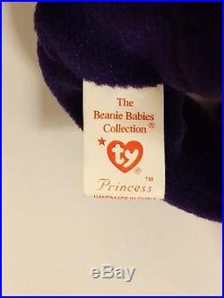 Ultra RARE TY Princess Diana 1st Edition Beanie Baby 1997 Retired MINT Tab PVC