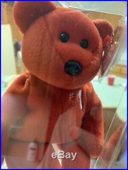 Ultra Rare Ty Beanie Babies #1 Bear. Low Number #61/253 MWMT MQ