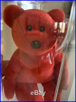 Ultra Rare Ty Beanie Babies #1 Bear. Low Number #61/253 MWMT MQ