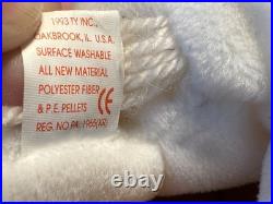 Ultra Rare Ty Beanie Baby Mystic White Unicorn 1994 WITH ERRORS (Retired)