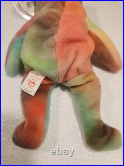 Ultra Rare! Ty Beanie Baby Peace Bear 1996 With Errors PVC Pellets