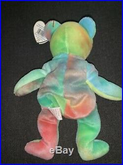 Ultra Rare Ty Beanie Baby Peace Bear Original Collectible 1996