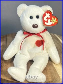 Ultra Rare Ty Beanie Baby Valentino 4058 PVC 1994 MWMT Extra TT Canada ERRORS