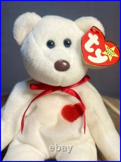 Ultra Rare Ty Beanie Baby Valentino 4058 PVC 1994 MWMT Extra TT Canada ERRORS