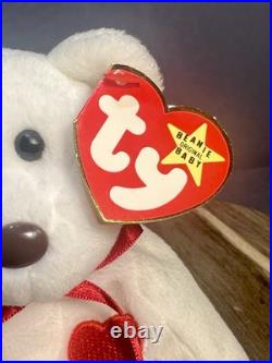 Ultra Rare Ty Beanie Baby Valentino 4058 PVC 1994 MWMT Extra TT Canada ERRORS