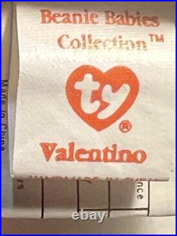Ultra Rare Ty Beanie Baby Valentino 4058 PVC 1994 MWMT Extra TT Canada ERRORS