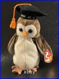 Ultra Rare Wise Original Ty Beanie Babies in mint condition Tag Errors Vintage