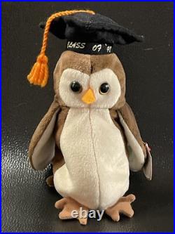 Ultra Rare Wise Original Ty Beanie Babies in mint condition Tag Errors Vintage