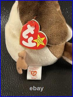 Ultra Rare Wise Original Ty Beanie Babies in mint condition Tag Errors Vintage
