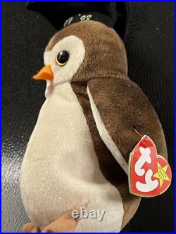 Ultra Rare Wise Original Ty Beanie Babies in mint condition Tag Errors Vintage