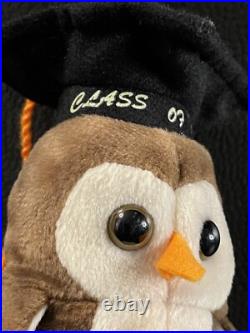 Ultra Rare Wise Original Ty Beanie Babies in mint condition Tag Errors Vintage