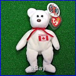 Unbelievably RARE Maple Bear Ty Beanie Baby Special Olympics Canadian Tush MWNMT