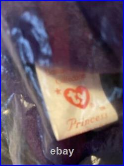 Unopened Rare Princess Diana Ty Beanie Baby Bear (1997) Retired-1st Ed-MINT
