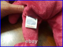 VALENTINA- Ty Beanie Baby Bear MINT, TAG ERRORS, RARE