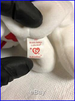 VALENTINO 1994 TY Beanie Baby With (7 ERRORS) Brown Nose EXTREMELY RARE