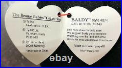 VERY RARE 1996 1st Generation Baldy the Eagle Retired TY Several Errors