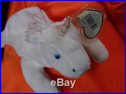 VERY RARE Ty Beanie Baby MYSTIC Unicorn Retired and Mis-tagged Error 1993-1994