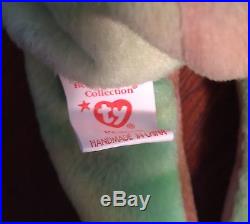VERY RARE Ty Beanie Baby-PEACE BEAR- Original Collectible with All Tag ERRORS
