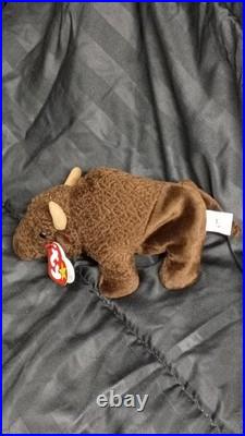 VERY RARE Ty Beanie Baby ROAM the Buffalo1998 RETIRED With MULTIPLE ERRORS BELOW
