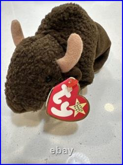 VERY RARE Ty Beanie Baby ROAM the Buffalo1998 RETIRED With MULTIPLE ERRORS BELOW