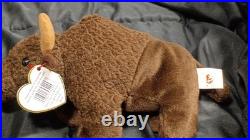 VERY RARE Ty Beanie Baby ROAM the Buffalo1998 RETIRED With MULTIPLE ERRORS BELOW