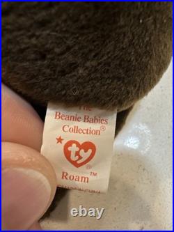 VERY RARE Ty Beanie Baby ROAM the Buffalo1998 RETIRED With MULTIPLE ERRORS BELOW