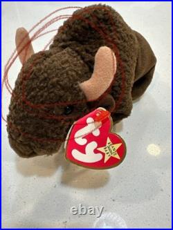 VERY RARE Ty Beanie Baby ROAM the Buffalo1998 RETIRED With MULTIPLE ERRORS BELOW
