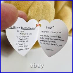 VERY Rare TY Beanie Baby Fetch 1997 Tag Errors- Retired