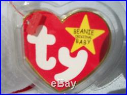 VERY Rare Valentino Ty Beanie Baby NWT Brown Nose Mispelled 2x Tag PVC -THE ONE